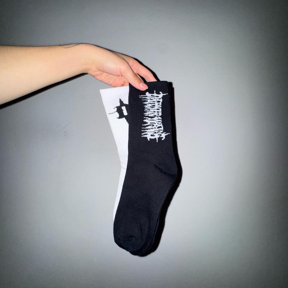 darker wavs long crew socks pack